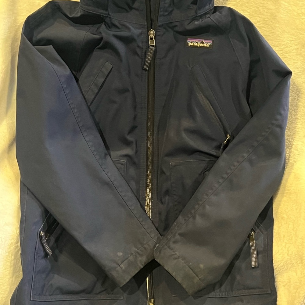 Patagonia Kids Dark Blue Raincoat